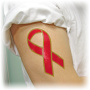 AIDS Awareness Tattoo Stickers