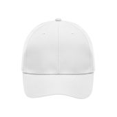 MB6135 6 Panel Polyester Peach Cap - white - one size