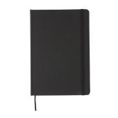 A5 standaard hardcover PU notitieboek, zwart