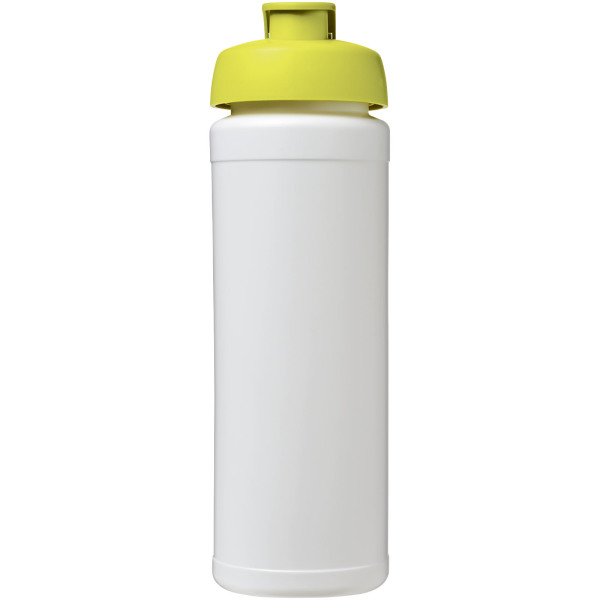 Baseline® Plus grip 750 ml flip lid sport bottle - White/Lime