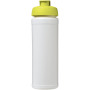Baseline® Plus grip 750 ml sportfles met flipcapdeksel - Wit/Lime