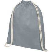 Oregon premium 100 g/m² katoenen rugzak 5L - Grijs