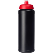 Baseline® Plus grip 750 ml sports lid sport bottle - Solid black/Red