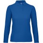 ID.001 Ladies' long-sleeve polo shirt Royal Blue XXL