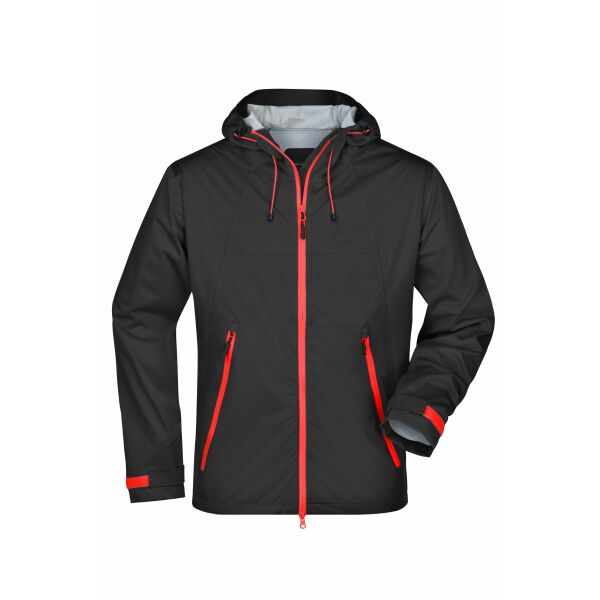 Men's Outdoor Jacket - black/red - S