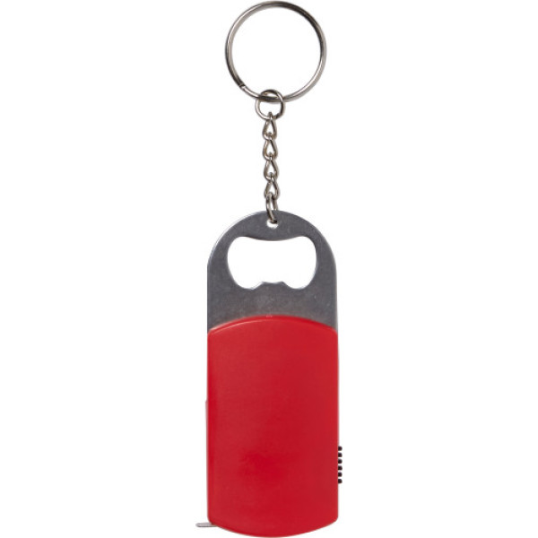ABS key holder with bottle opener black