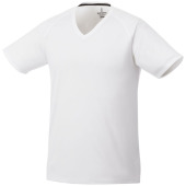 Amery Cool Fit kortärmad V-ringad t-shirt män - Vit - 3XL