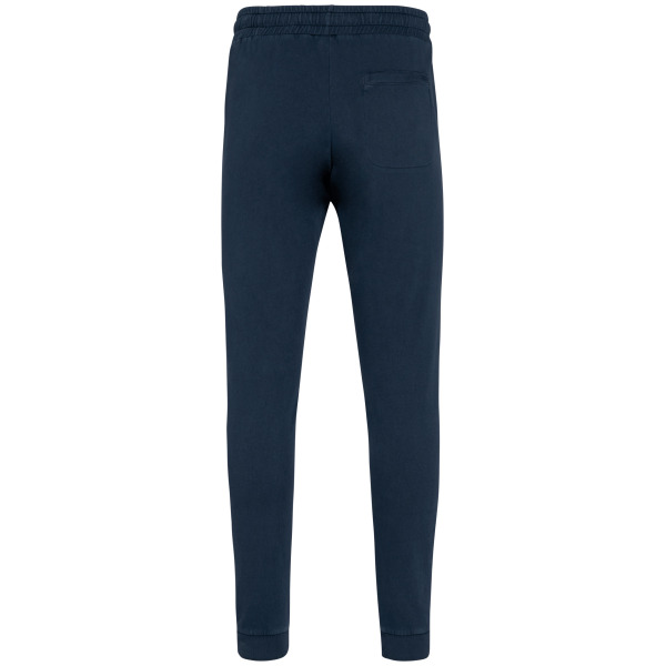 Ecologische uniseks jogging French Terry Washed Navy Blue L