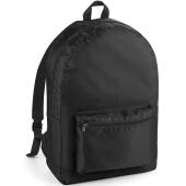 BagBase Packaway Backpack, Black/Black, ONE, Bagbase