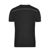 Men's Workwear T-Shirt - SOLID - - black - 6XL