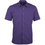 Ace - Heren overhemd korte mouwen Purple XS
