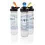 Waterfles met infuser, blauw