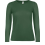 #E150 Ladies' T-shirt long sleeves Bottle Green XS