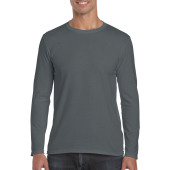 Gildan T-shirt SoftStyle LS for him Charcoal XL