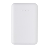 5.000 mAh draadloos opladen zakformaat powerbank, wit