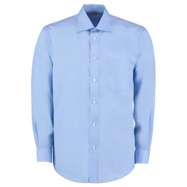 Long Sleeve Classic Fit Business Shirt, Light Blue, 21, Kustom Kit