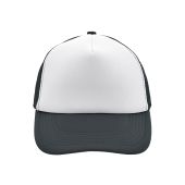 MB070 5 Panel Polyester Mesh Cap wit/grafiet one size