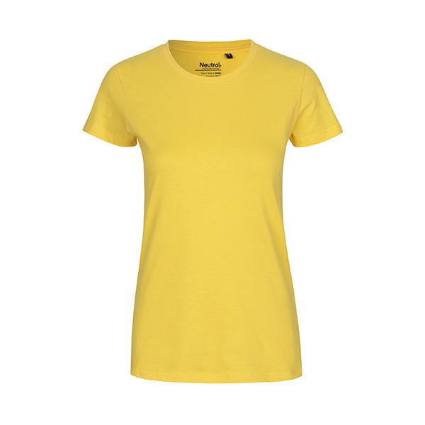 Neutral ladies classic t-shirt-Yellow-XS