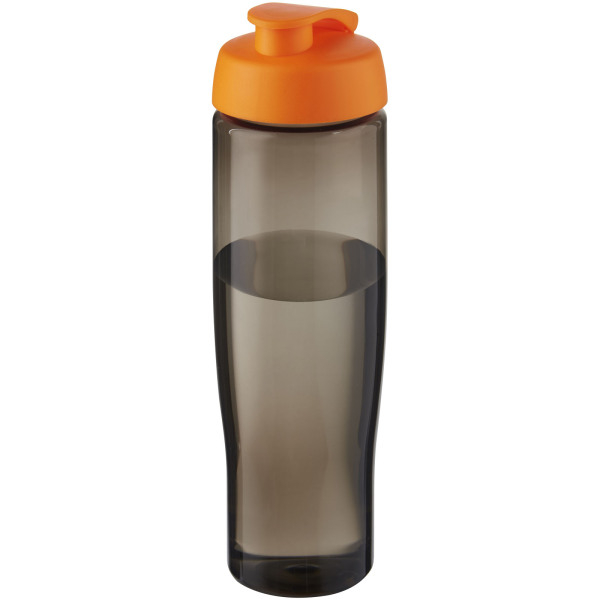 H2O Active® Eco Tempo drinkfles van 700 ml met klapdeksel - Oranje/Charcoal