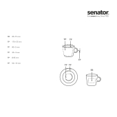 senator® Fancy Espresso kop en schotel