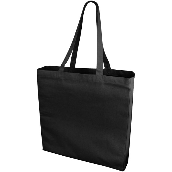 Odessa 220 g/m² cotton tote bag 13L - Solid black