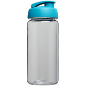 H2O Active® Octave Tritan™ 600 ml sportfles met flipcapdeksel - Transparant/Aqua blauw
