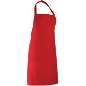 Colours Bib Apron Red One Size
