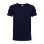 L&S T-shirt V-neck cot/elast SS for him Dark Navy 3XL