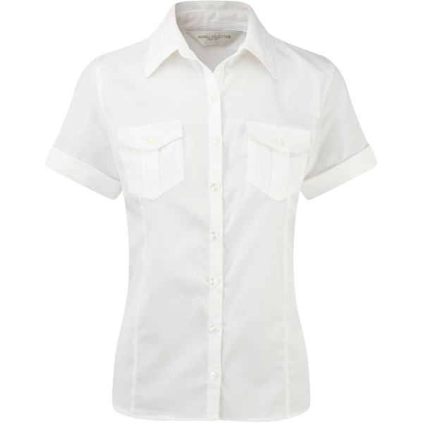 Ladies' Roll Sleeve Shirt - Short Sleeve