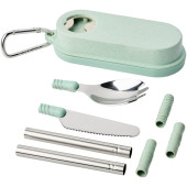 Giles wheat straw cutlery set with bottle opener Giles wheat straw cutlery set with bottle opener