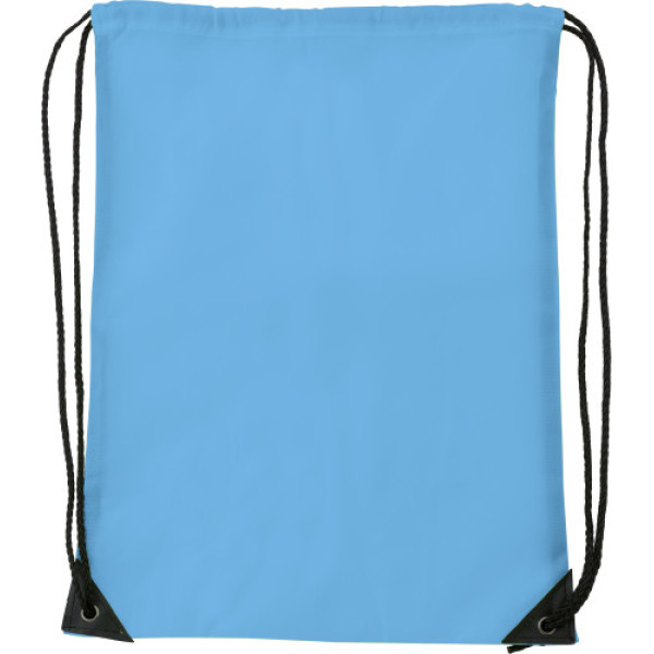Polyester (210D) drawstring backpack Steffi light blue
