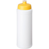 Baseline® Plus grip 750 ml sports lid sport bottle - White/Yellow