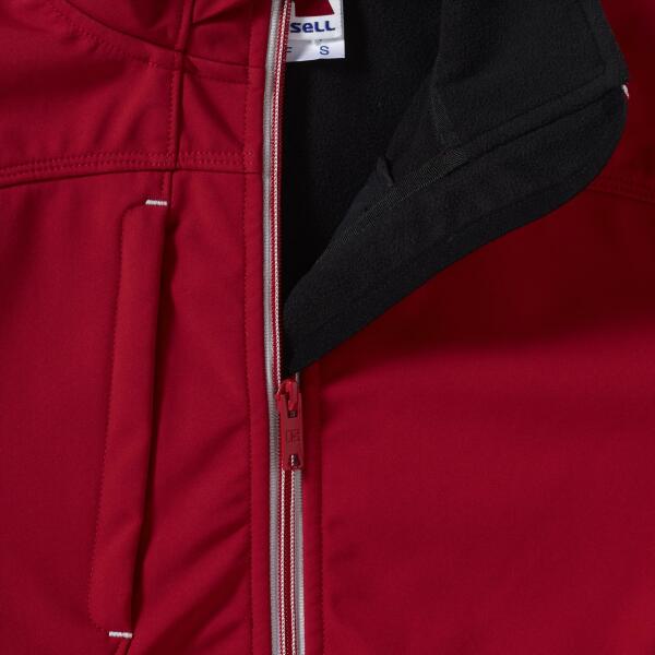 RUS Ladies Bionic Softshell Jacket, Classic Red, 4XL