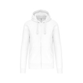 Hooded Sweater Met Rits White XS