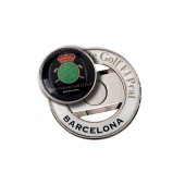 40mm Halo Ballmarker Holder with 2 Logo Domings on Ballmarker and on Holder 40mm Halo Ballmarker Holder with 2 Logo Domings on Ballmarker and on Holder