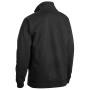 Sweatshirt bi-colour met halve rits Sweatshirt bi-colour met halve rits