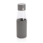 Ukiyo glazen hydratatie-trackingfles met sleeve, grijs