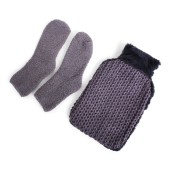 SENZA Water Bottle & Socks Deluxe Grey SENZA Water Bottle & Socks Deluxe Grey