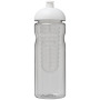 H2O Active® Base Tritan™ 650 ml bidon en infuser met koepeldeksel - Transparant/Wit