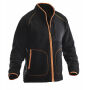 Jobman 5161 pile jacket zwart/oranje xxl