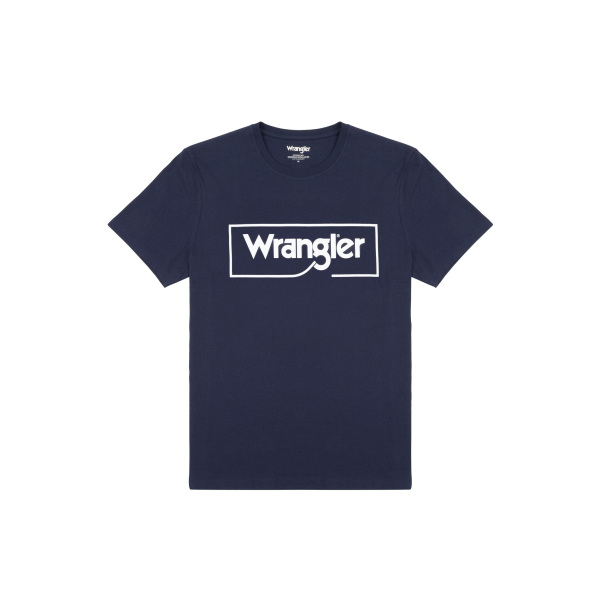 T-shirt met wrangler logo