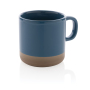 Glazed ceramic mug, blue