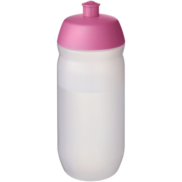 HydroFlex™ Clear 500 ml squeezy sport bottle - Pink/Frosted clear