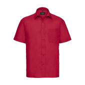 Short Sleeve Poplin Shirt - Classic Red - S