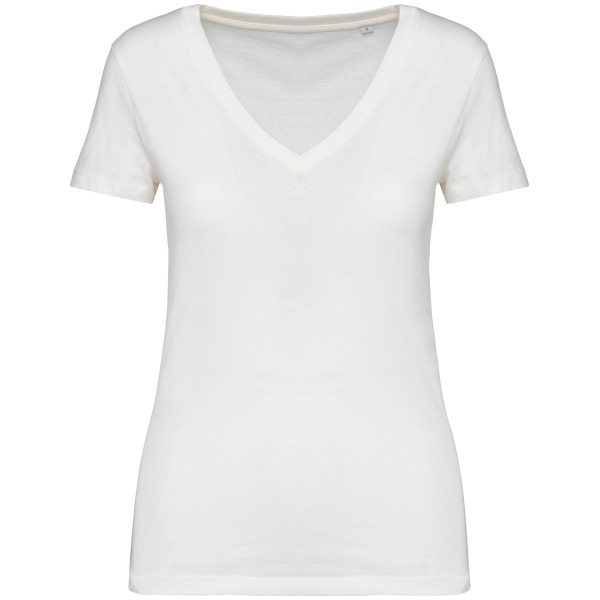 T-shirt met V-hals voor dames - 155 g White XS