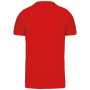 T-shirt ronde hals korte mouwen Red L