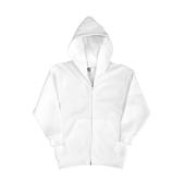 Hooded Full Zip Kids - White - 104 (3-4/S)