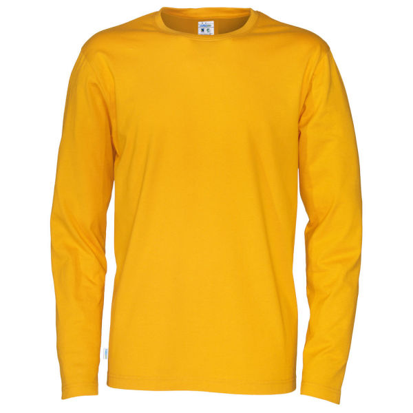 T-Shirt Long Sleeve Man Yellow 3XL (GOTS)