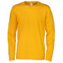 T-Shirt Long Sleeve Man Yellow 3XL (GOTS)