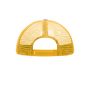 MB071 5 Panel Polyester Mesh Cap for Kids - white/gold-yellow - one size